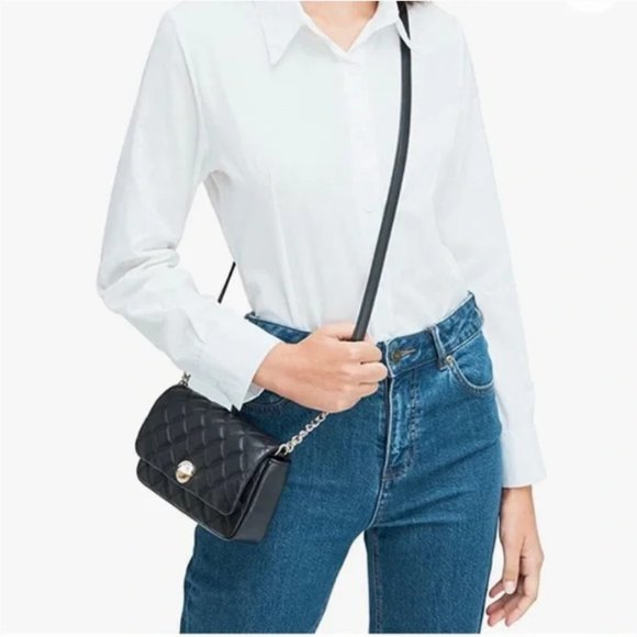 Kate Spade Natalia Quited Crossbody - Black - Picture 5 of 8